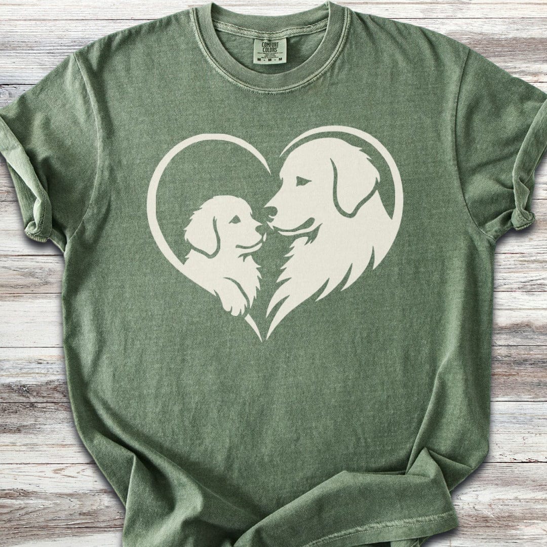 Golden Retriever Heart Bond T-Shirt