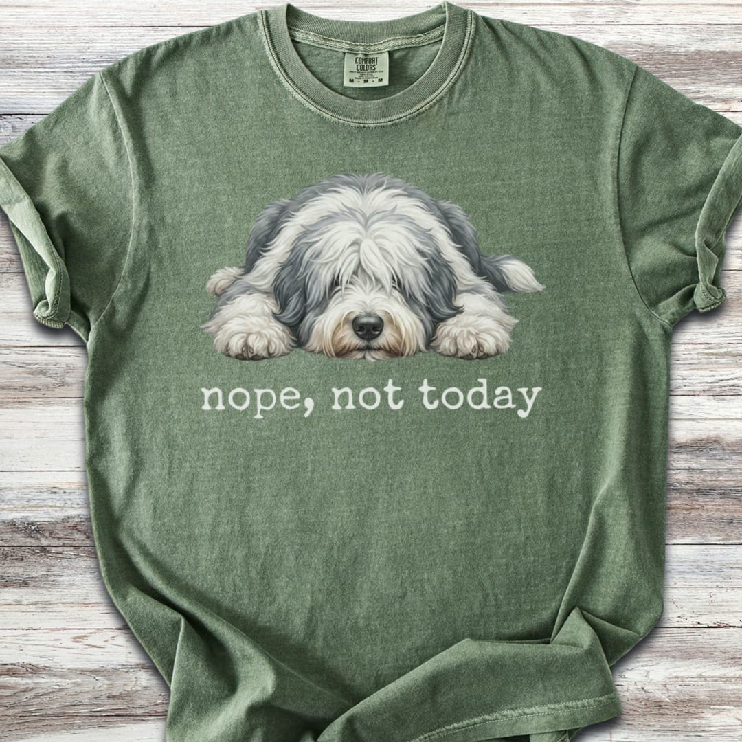 Old English Sheepdog Nope T-Shirt