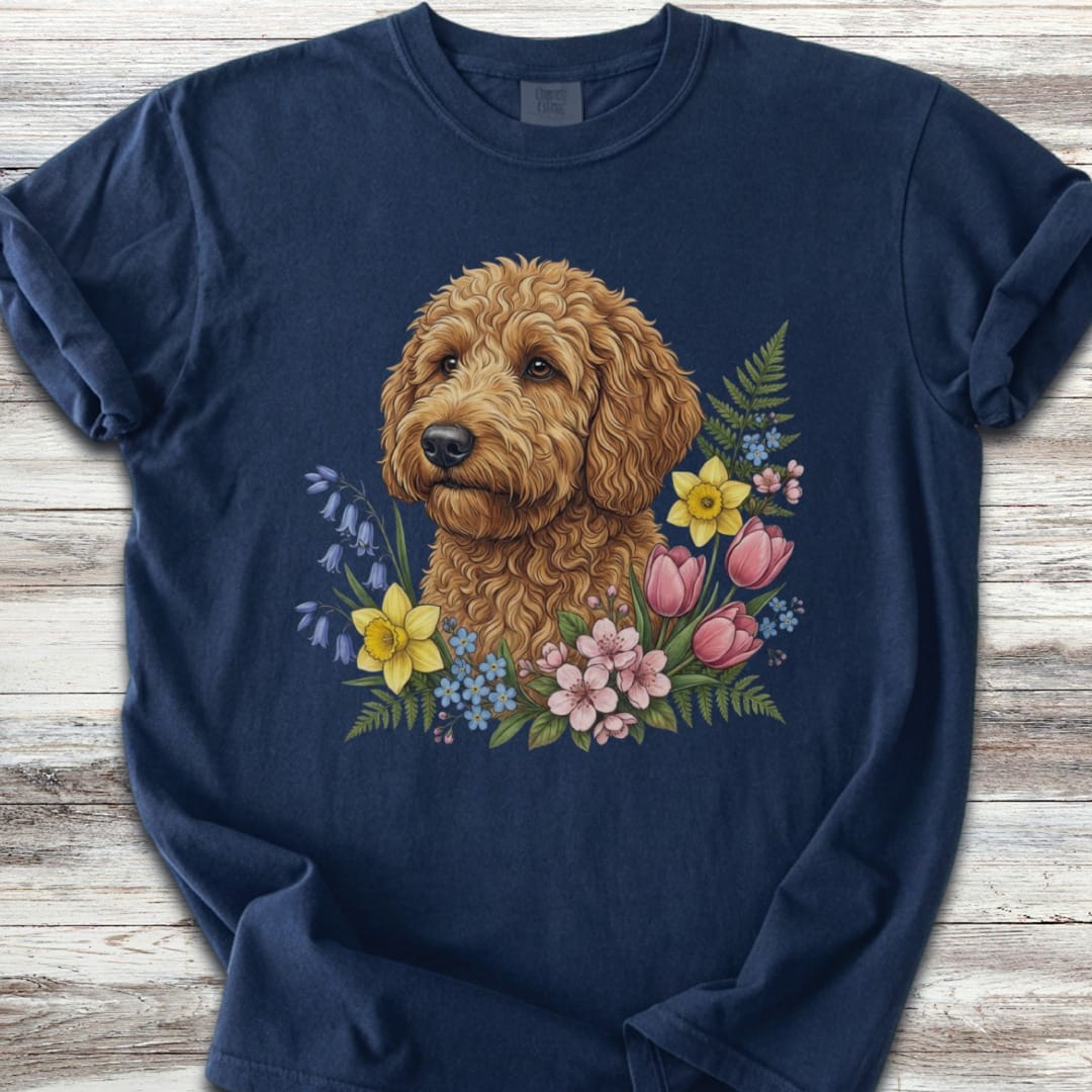 Goldendoodle Spring Portrait T-Shirt
