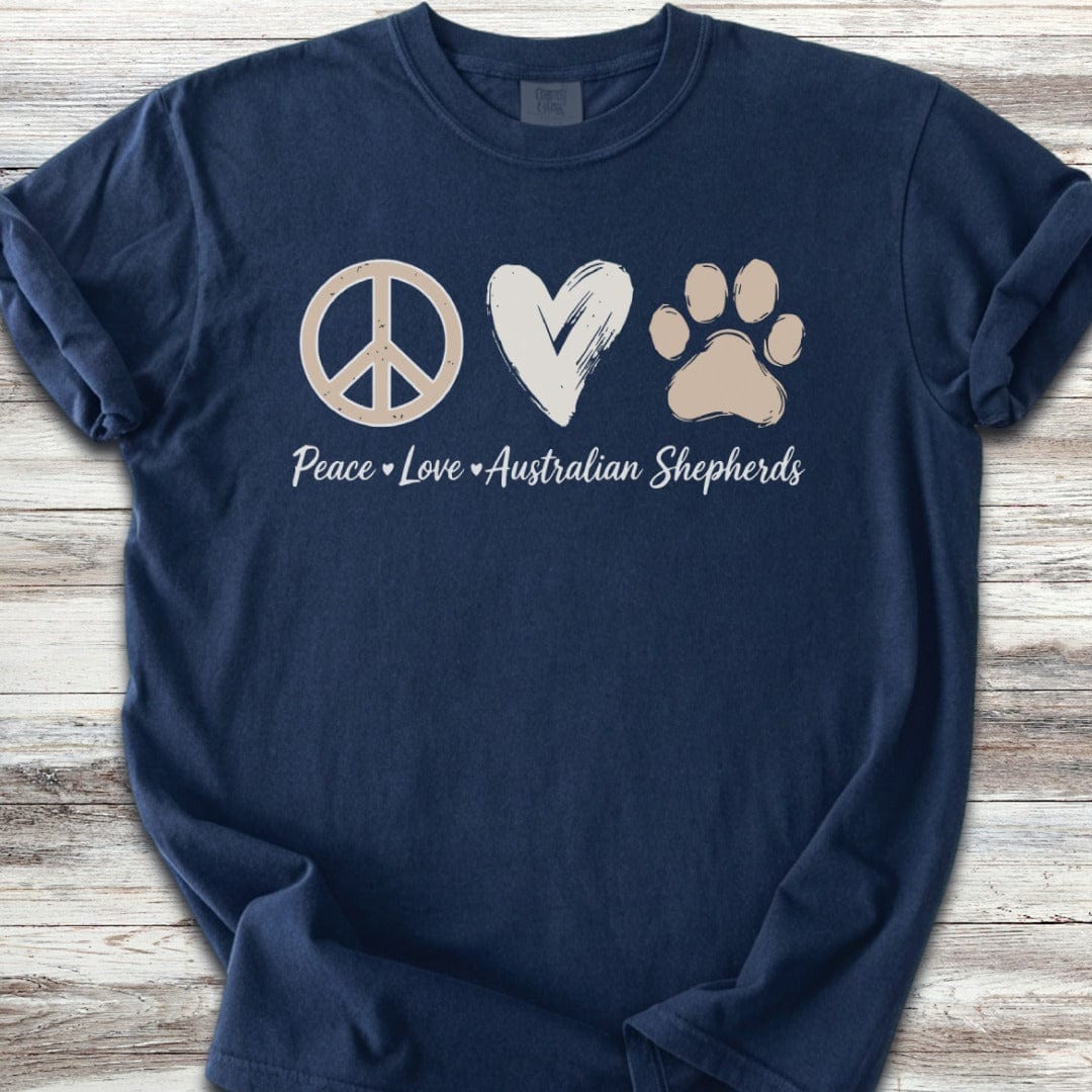 Australian Shepherd Peace T-Shirt