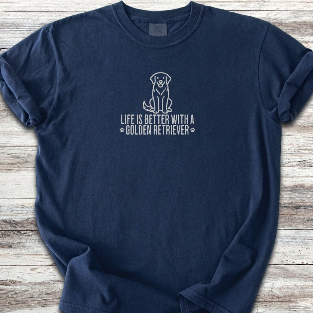 Golden Retriever Better Icon T-Shirt