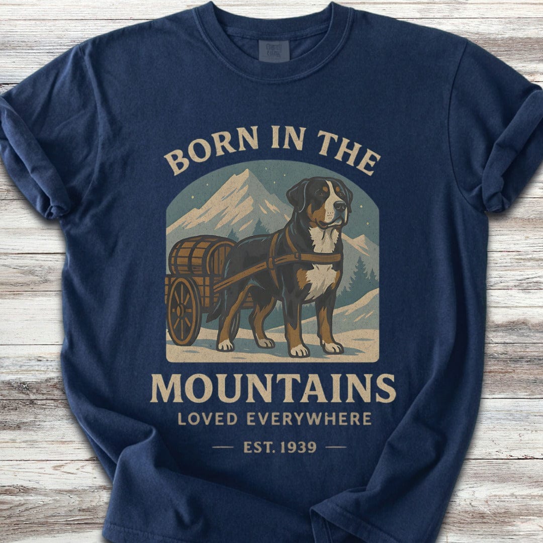 Swiss Mountain Dog Born T-Shirt