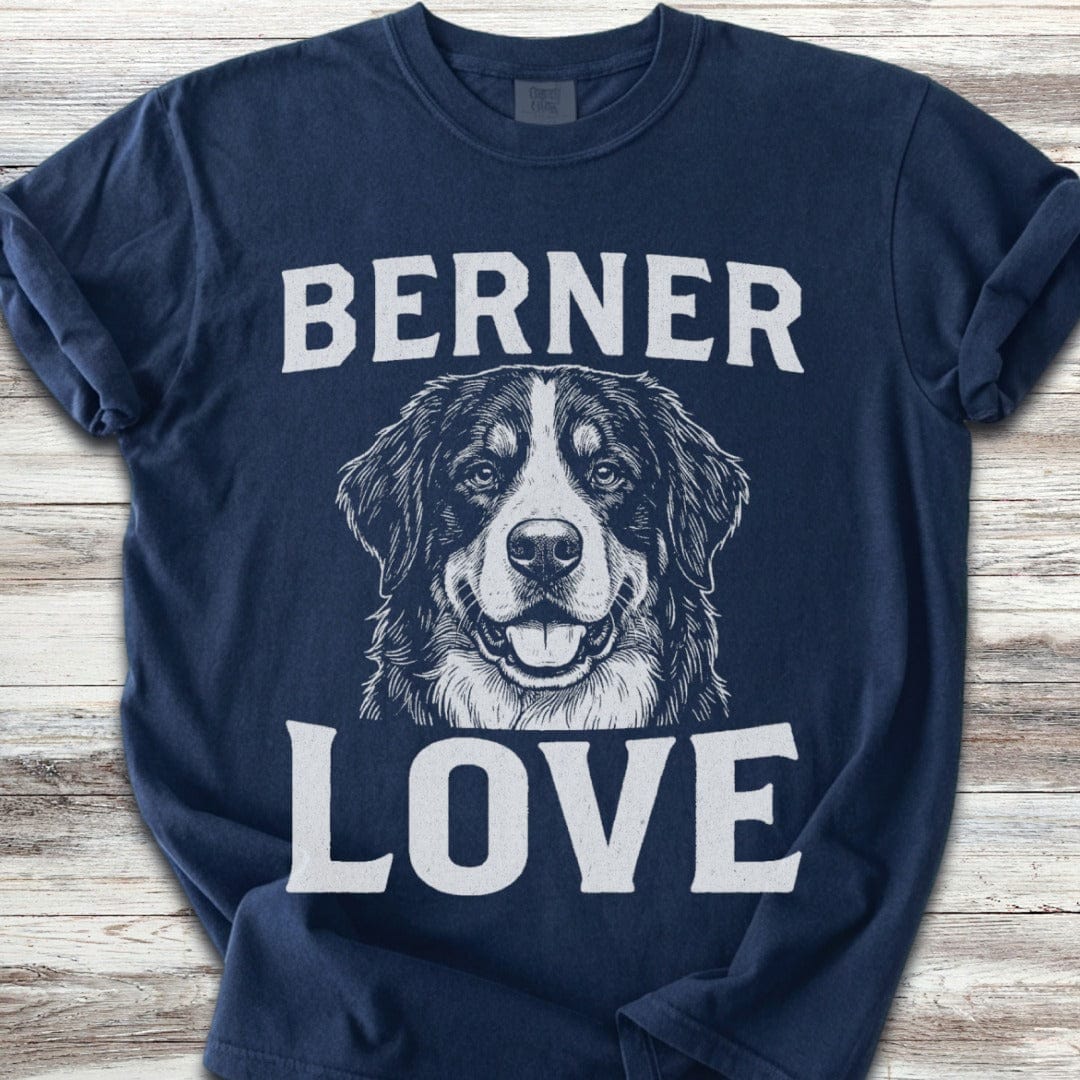 Bernese Mountain Dog Love Portrait T-Shirt