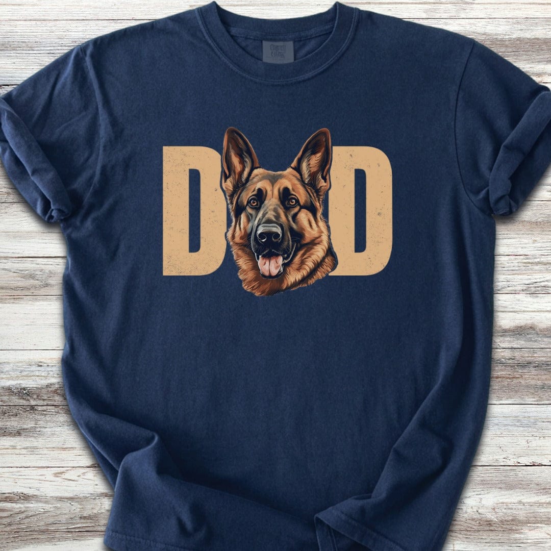 German Shepherd Portrait Dad T-Shirt