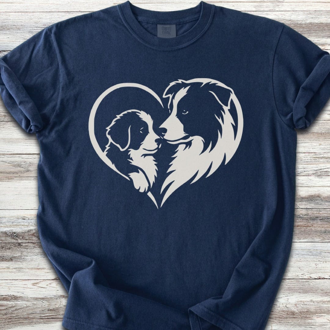 Border Collie Heart Bond T-Shirt