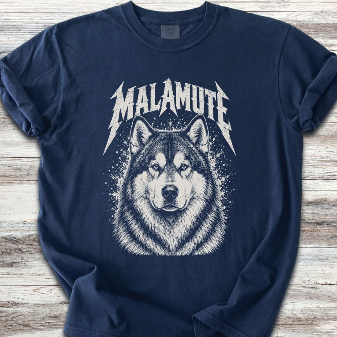 Alaskan Malamute Metal T-Shirt