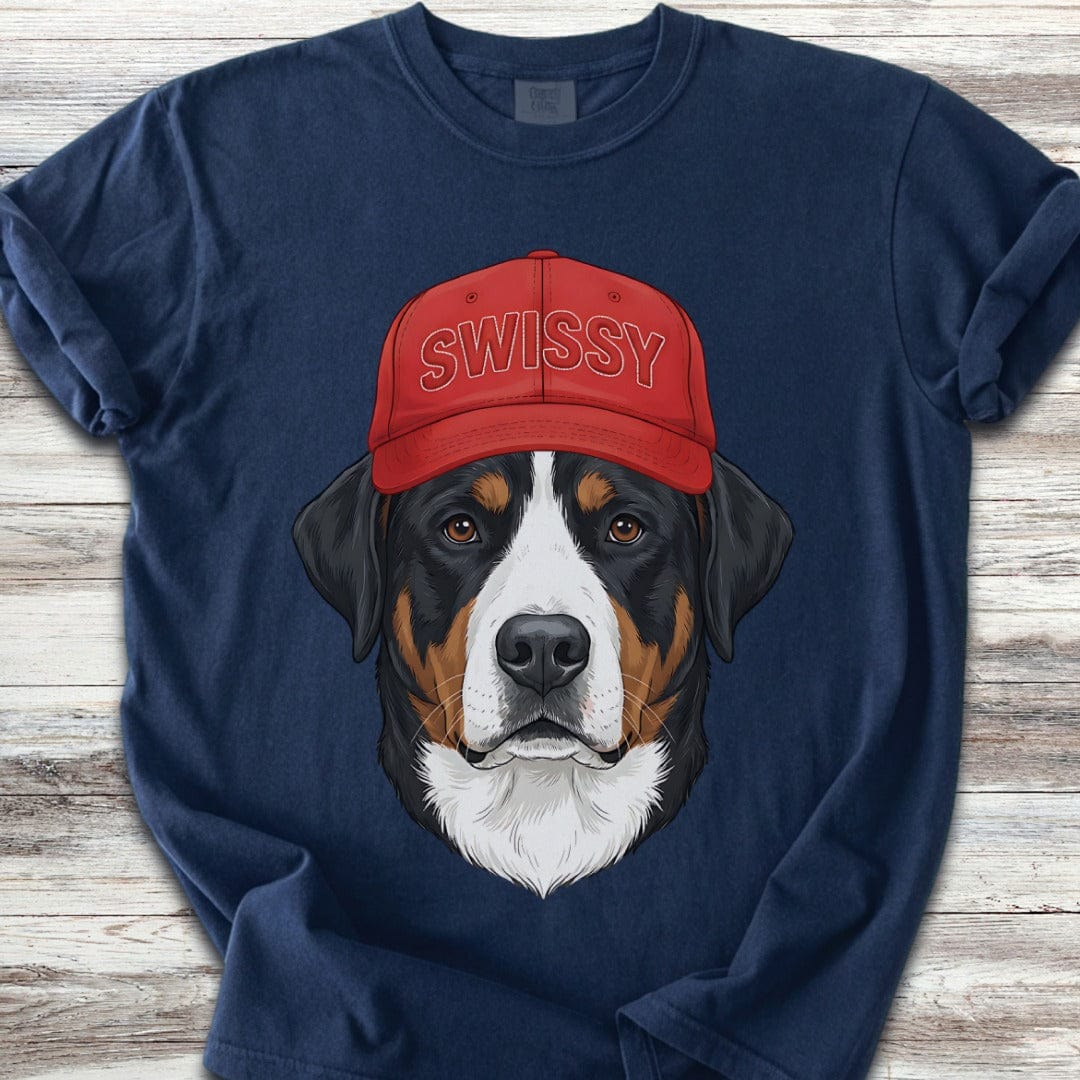 Swiss Mountain Dog Swissy Hat T-Shirt