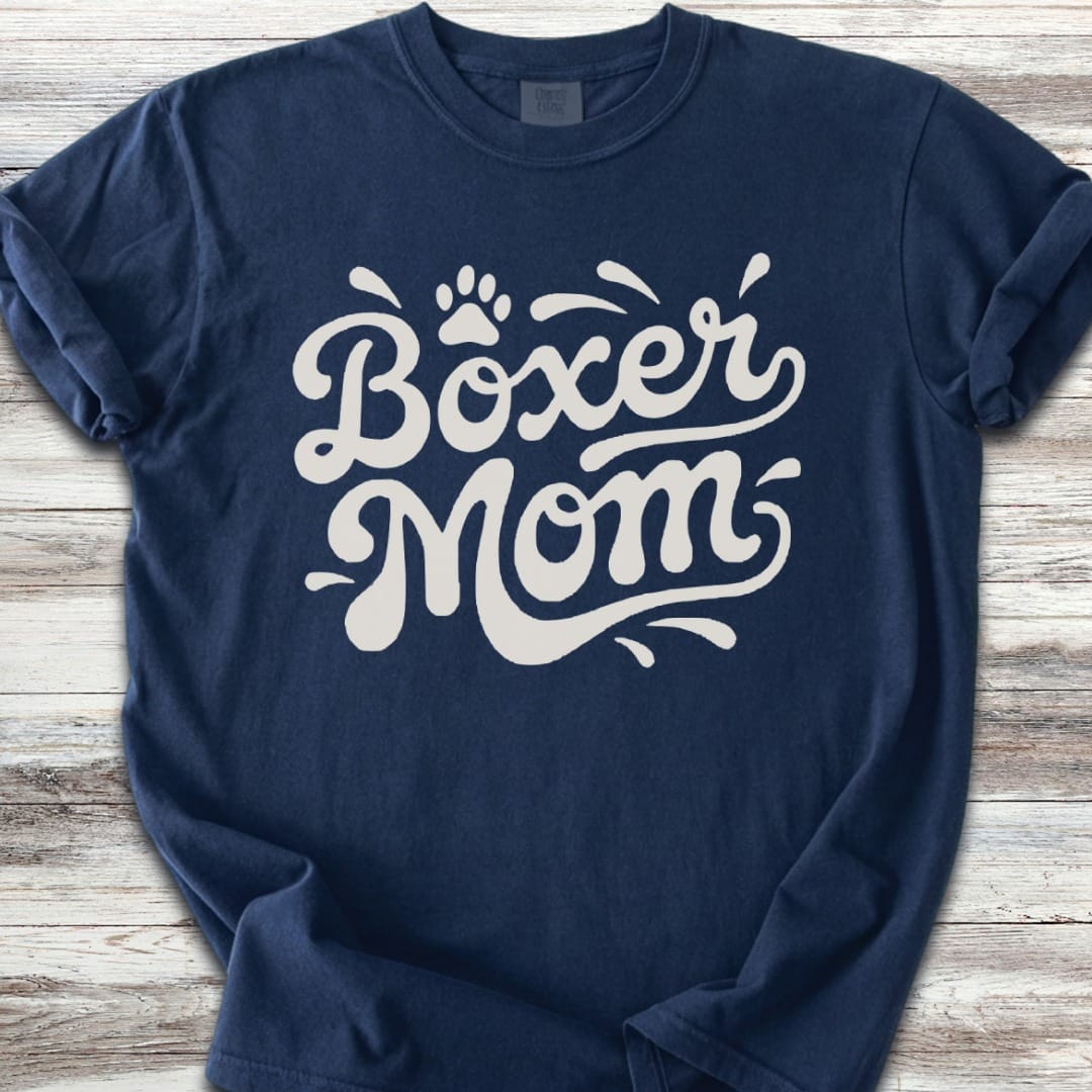 Boxer Groovy Mom T-Shirt