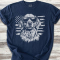 Golden Retriever Flag T-Shirt