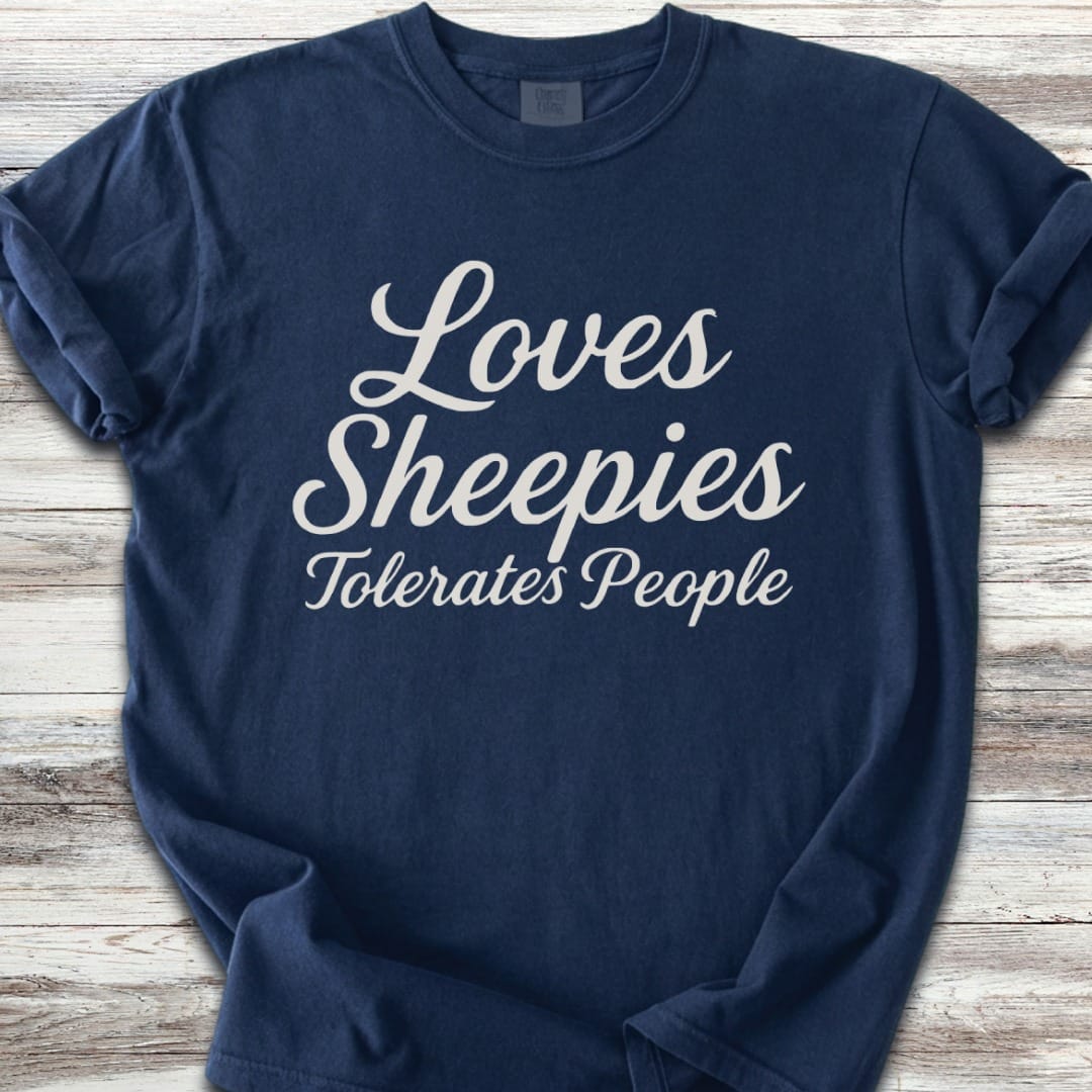 Old English Sheepdog Tolerates People T-Shirt