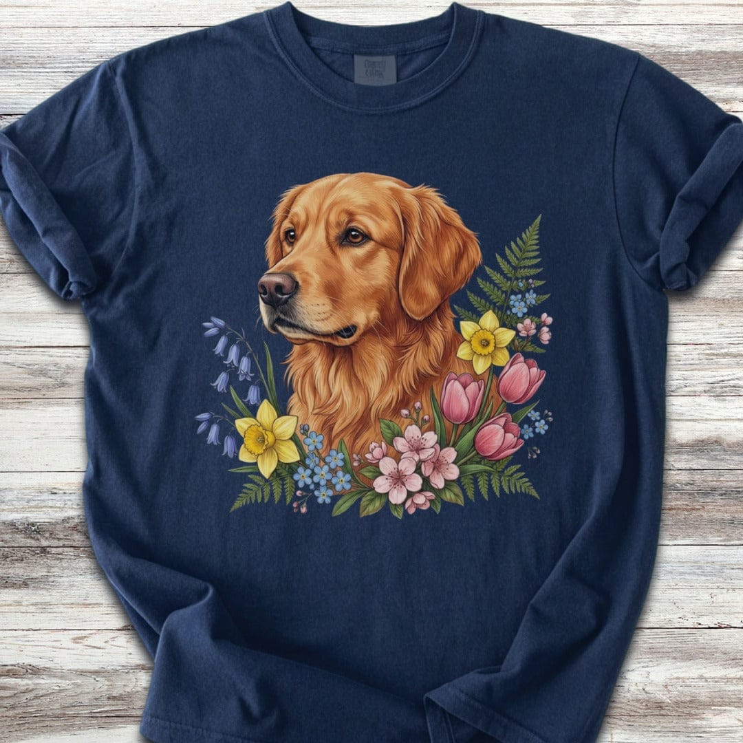 Golden Retriever Spring Portrait T-Shirt