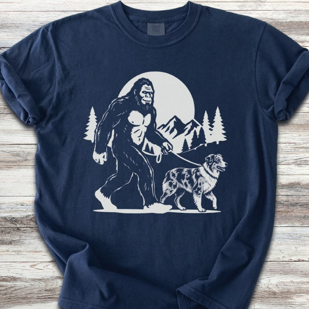 Australian Shepherd Merle Bigfoot T-Shirt