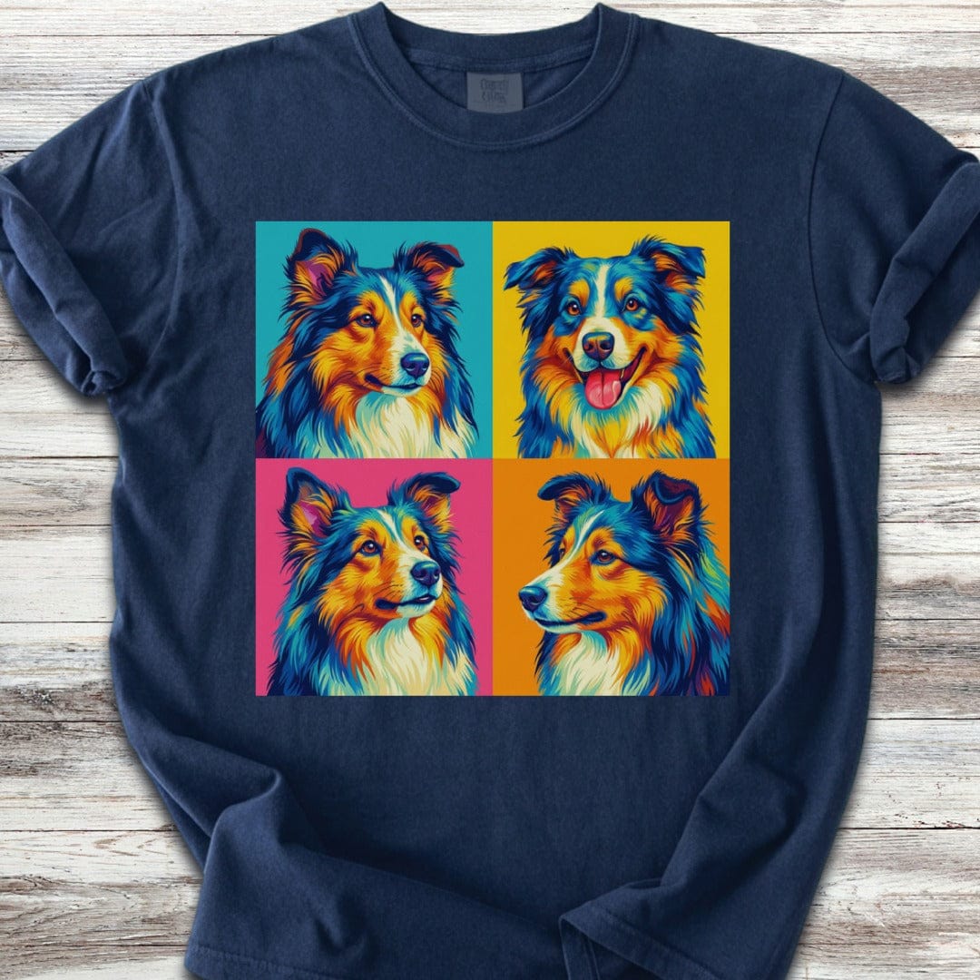 Shetland Sheepdog Pop Art T-Shirt