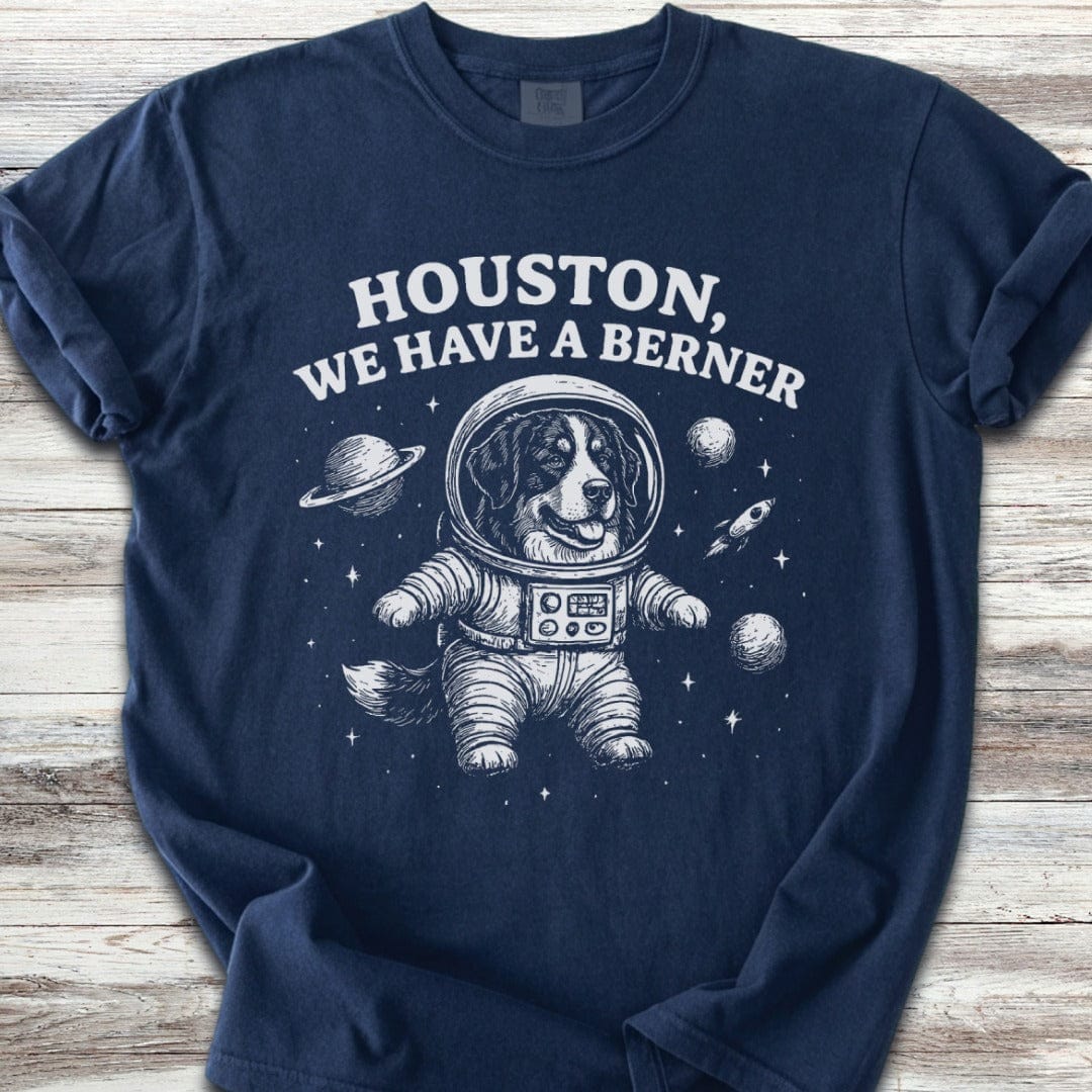 Bernese Mountain Dog Astronaut T-Shirt