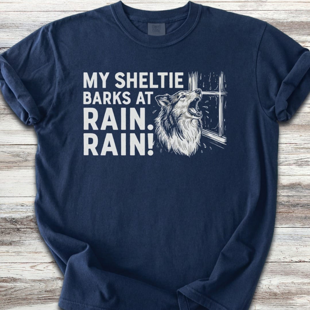 Shetland Sheepdog Rain T-Shirt