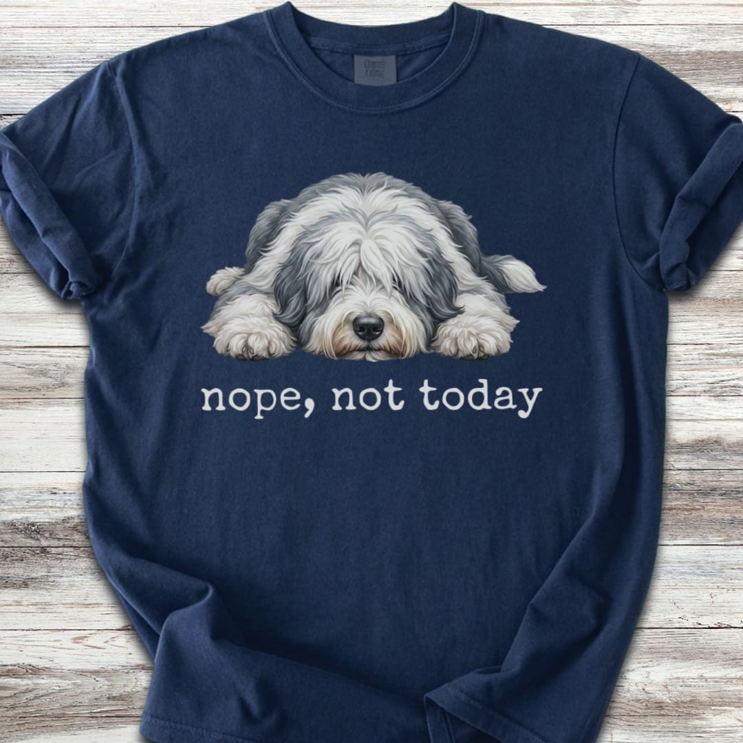 Old English Sheepdog Nope T-Shirt