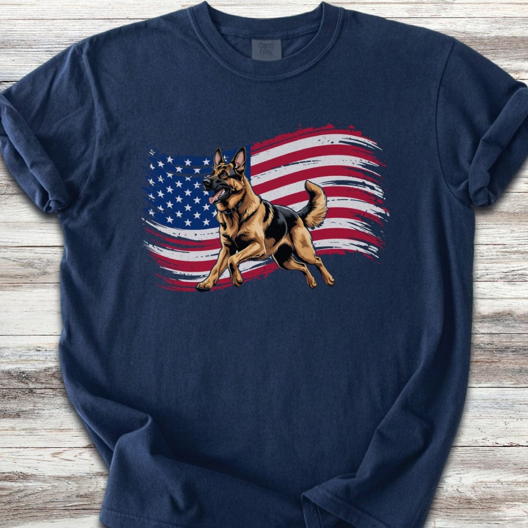 German Shepherd Patriot Run T-Shirt