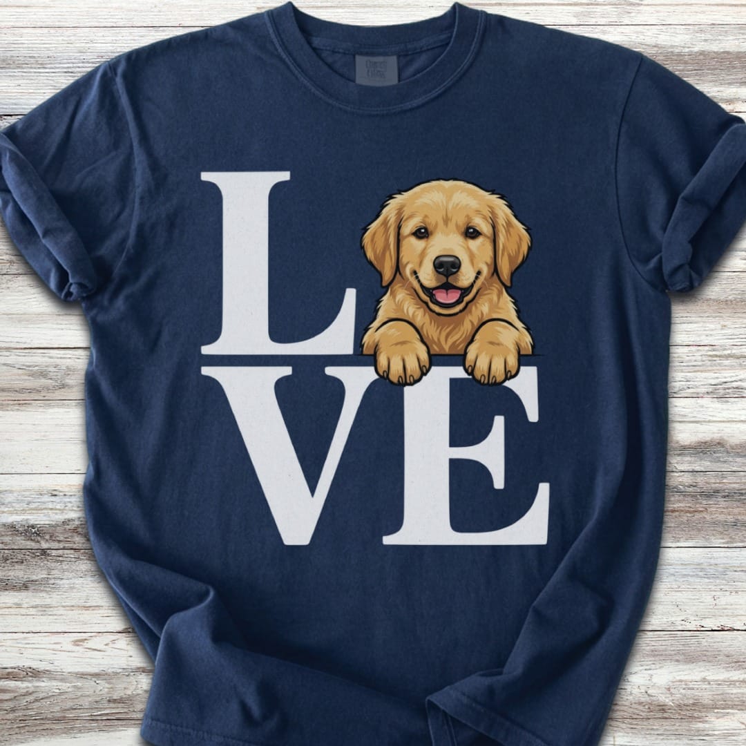 Golden Retriever Puppy Love T-Shirt