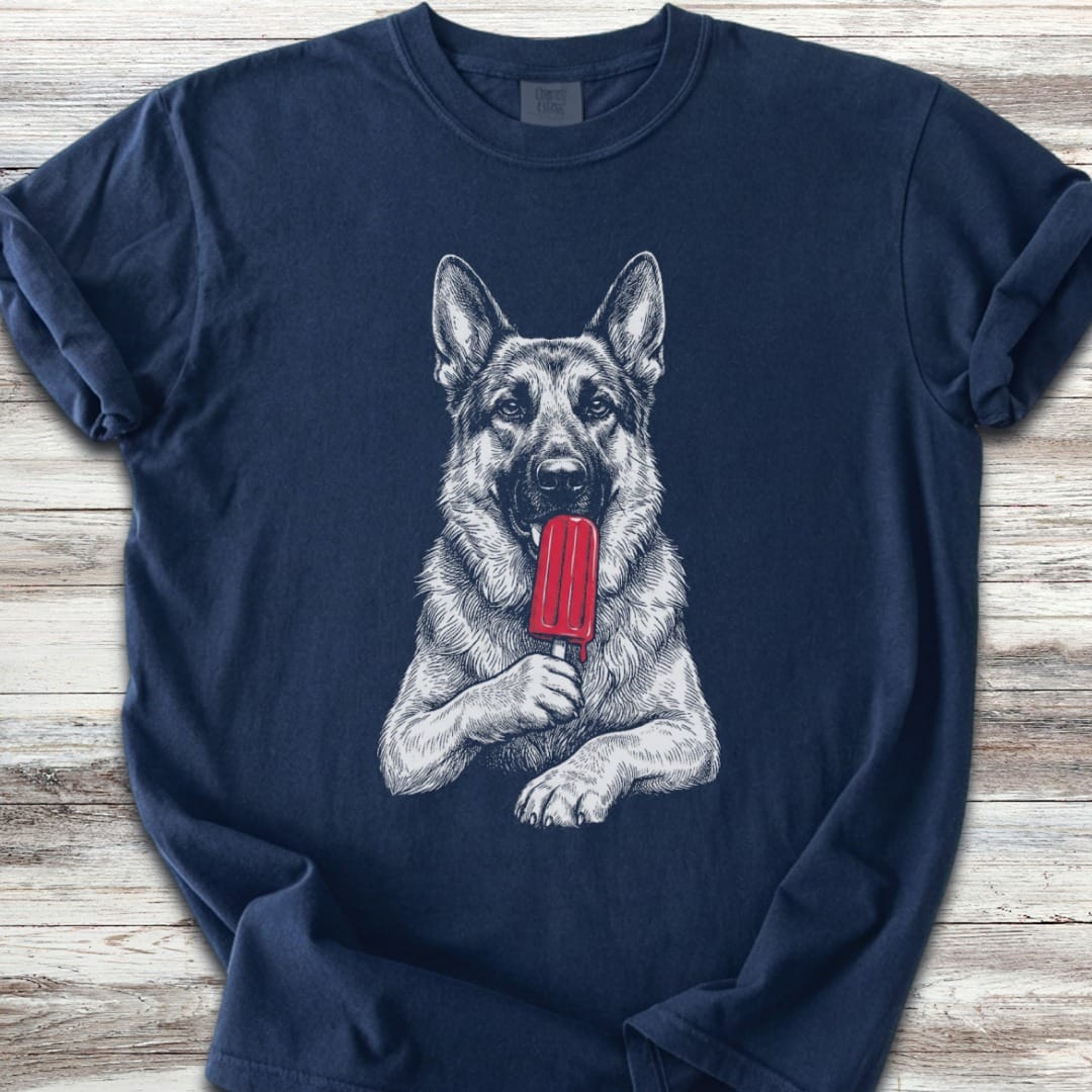 German Shepherd Pupsicle T-Shirt