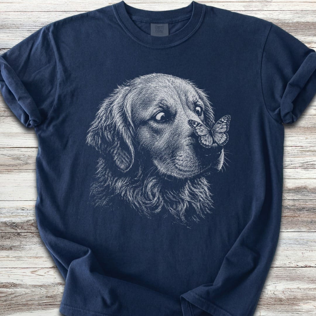 Golden Retriever ButterflyT-Shirt