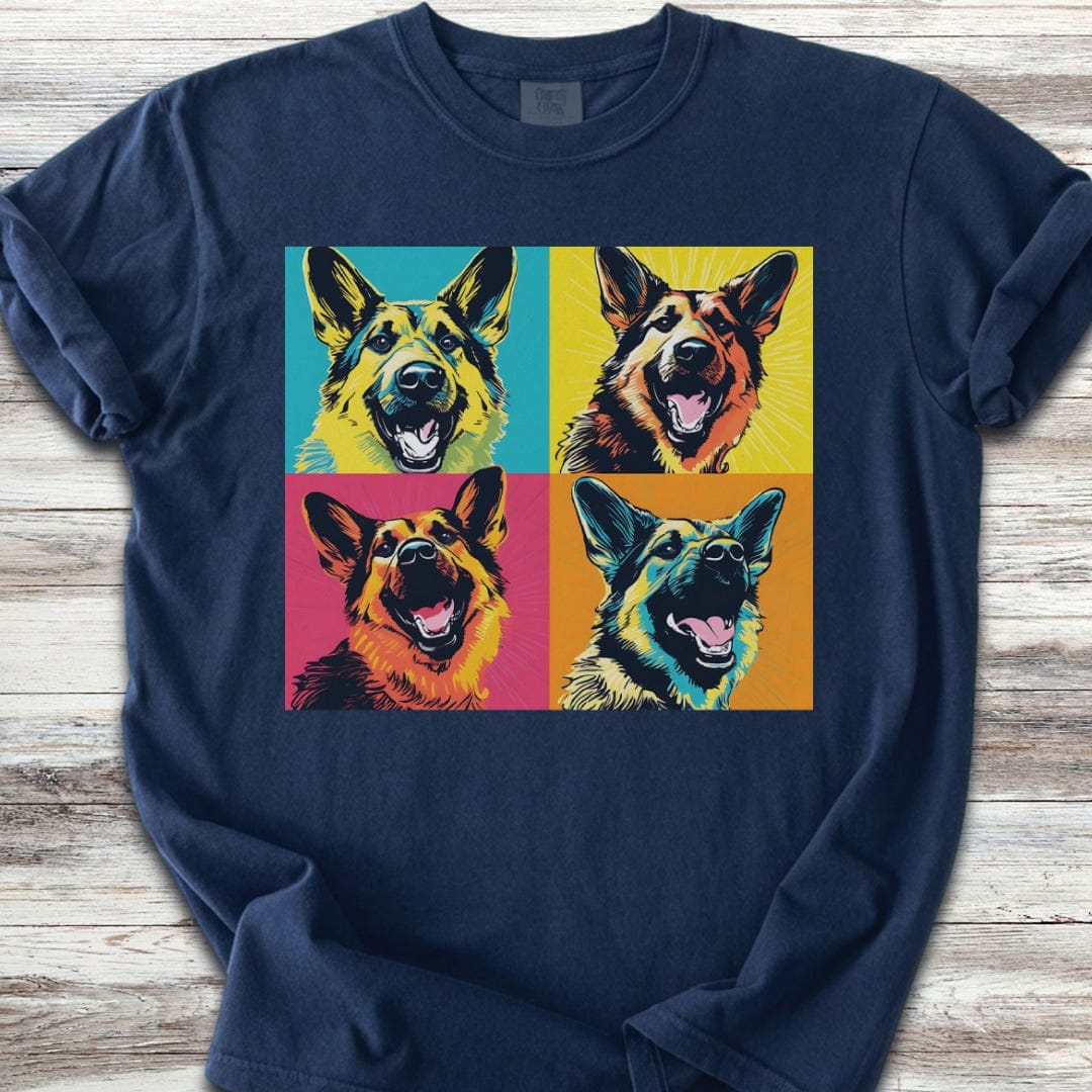 German Shepherd Pop Art T-Shirt