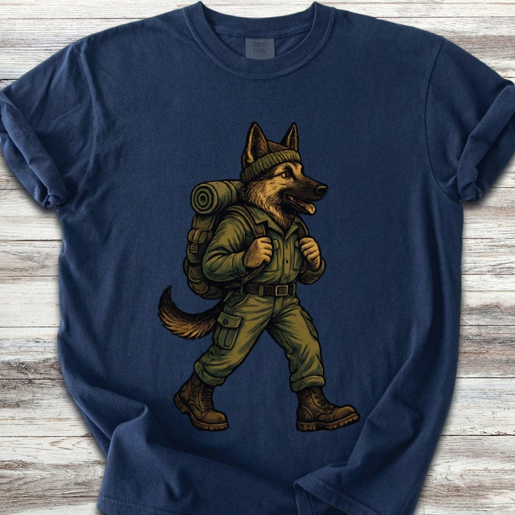 German Shepherd Hiking T-Shirt