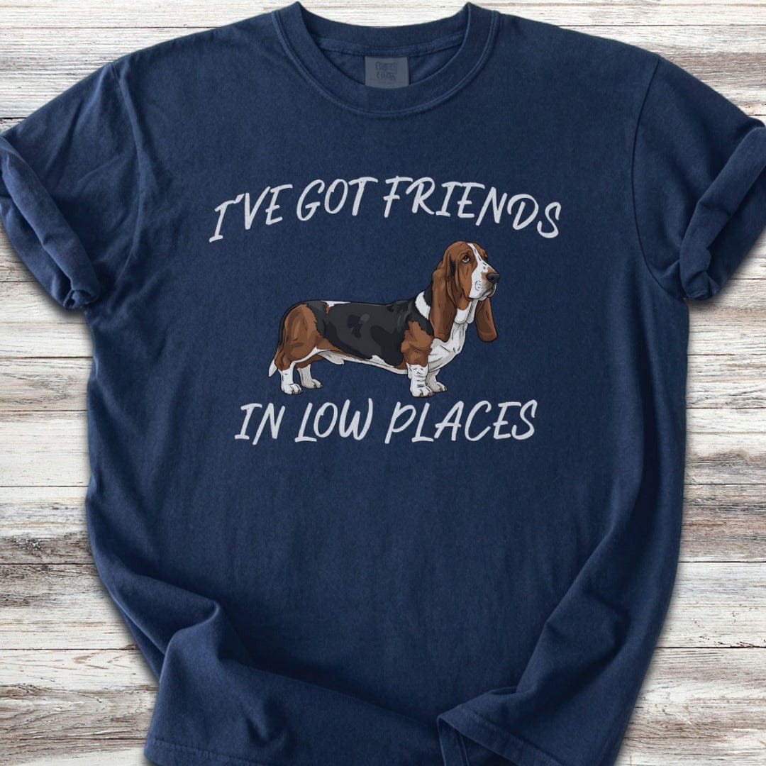 Basset Hound Low Places T-Shirt