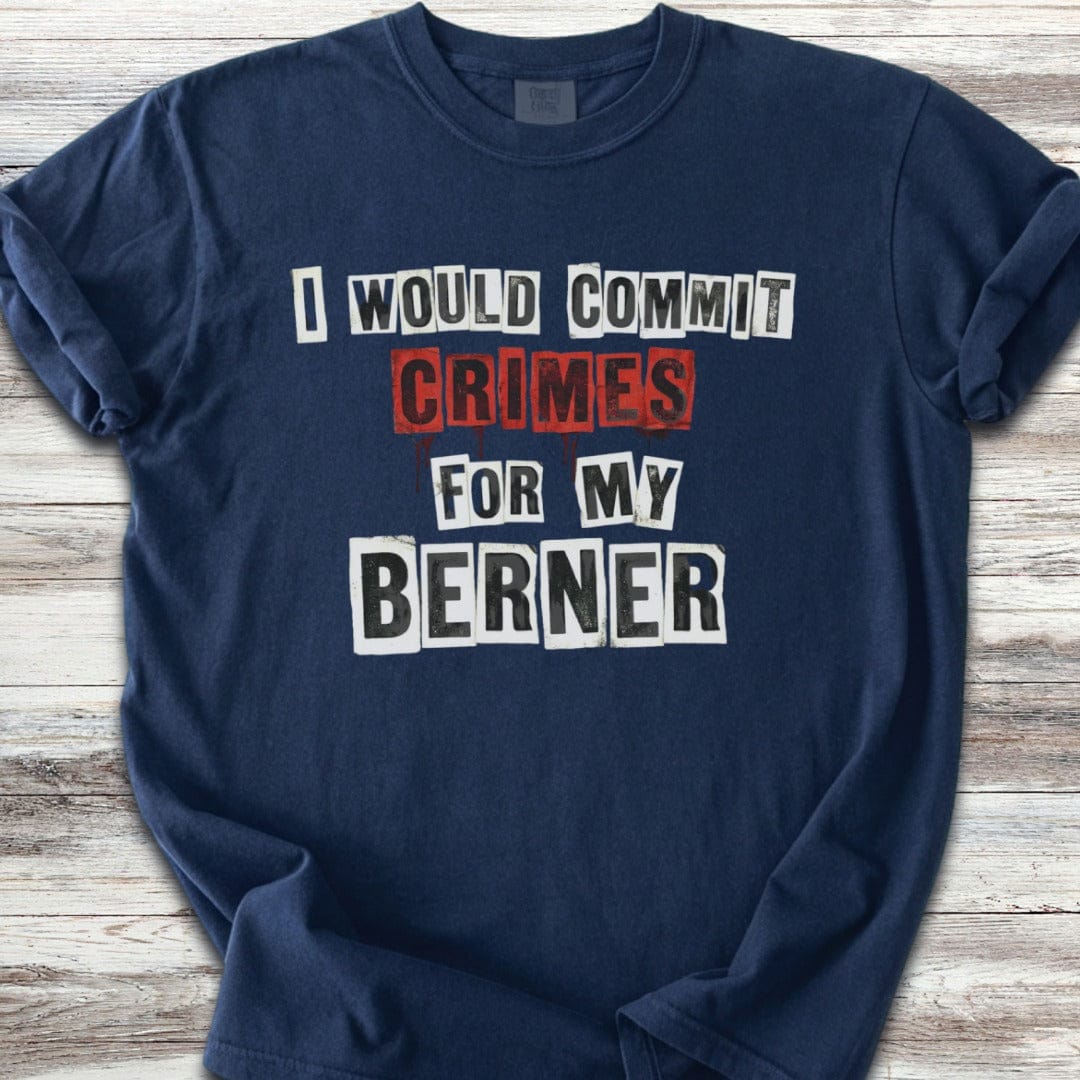 Bernese Mountain Dog Crimes T-Shirt