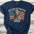 Golden Retriever Dad Flag T-Shirt