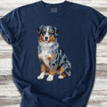 Australian Shepherd Merle Watercolor T-Shirt