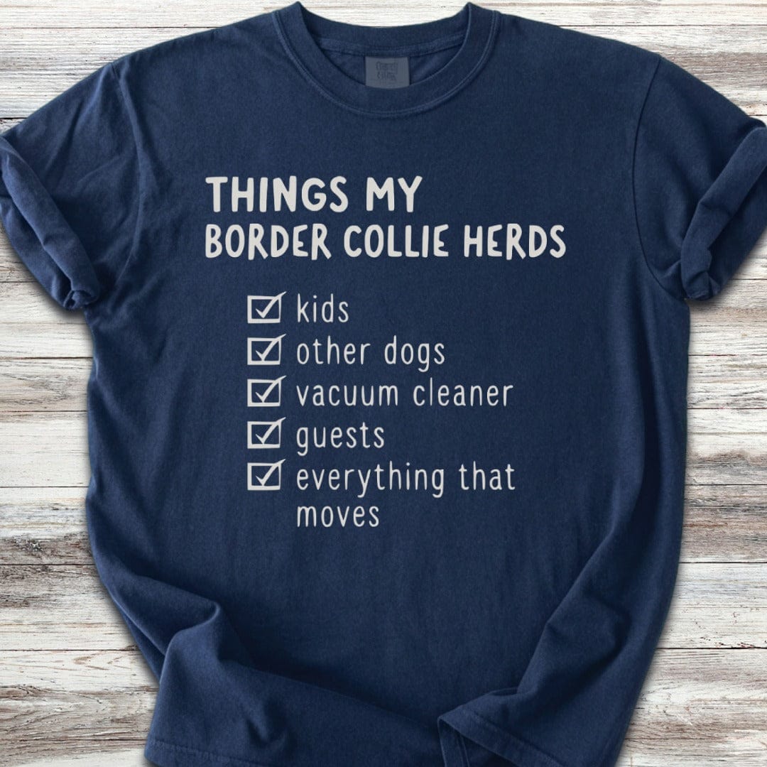 Border Collie Herding List T-Shirt