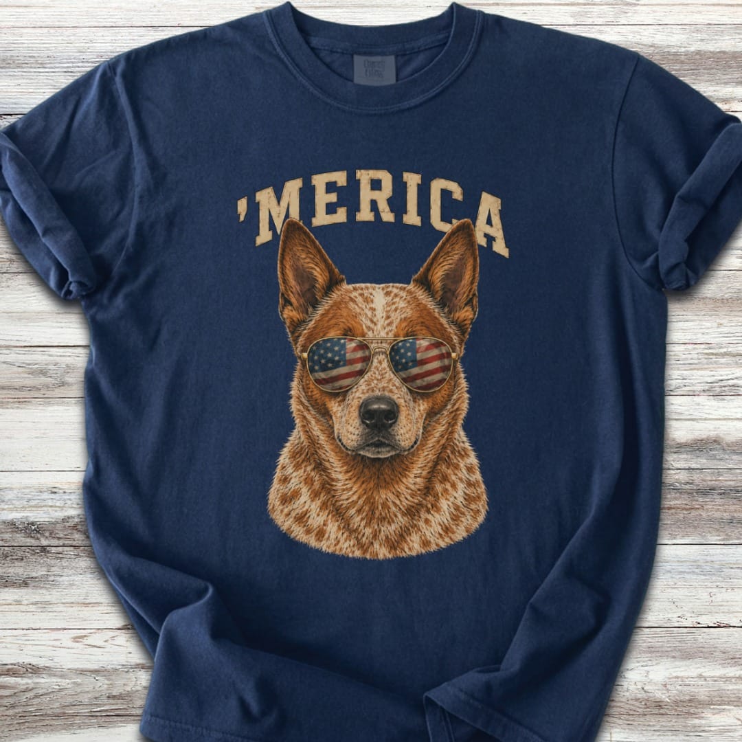 Australian Cattle Dog Red 'Merica T-Shirt