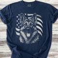 German Shepherd Flag T-Shirt