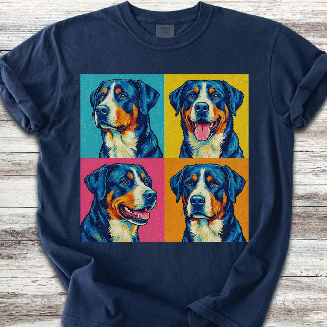 Swiss Mountain Dog Pop Art T-Shirt