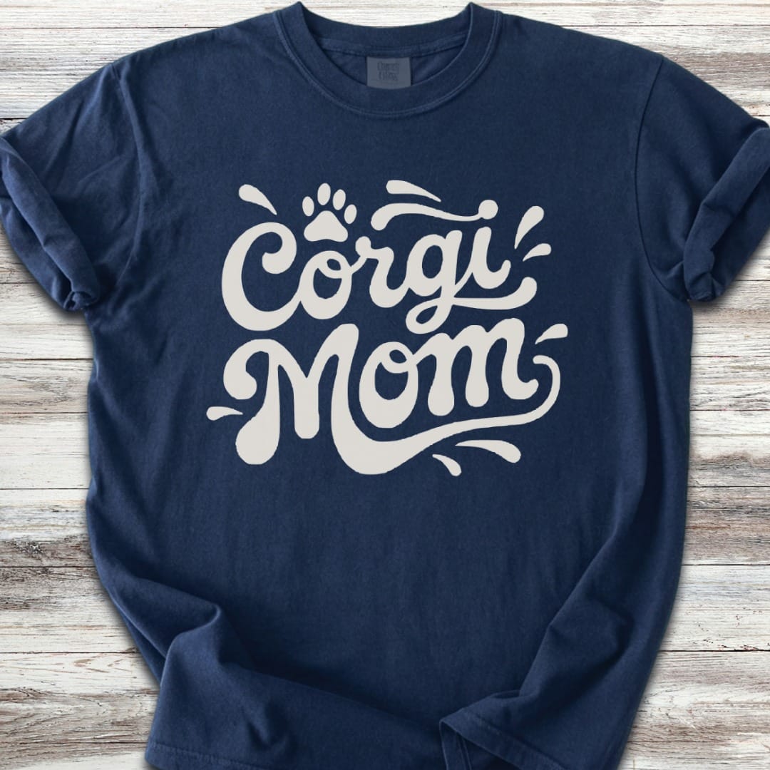 Corgi Groovy Mom T-Shirt