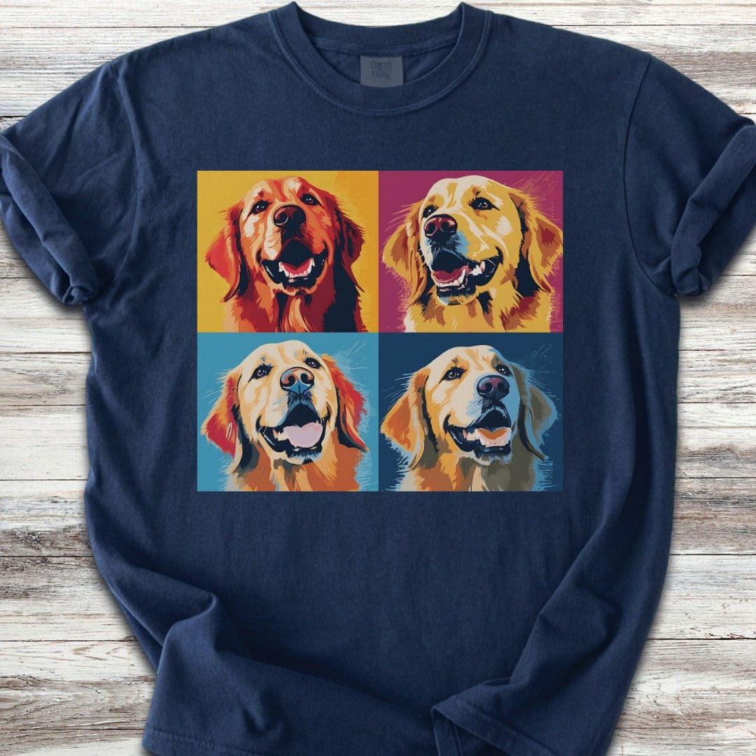 Golden Retriever Pop Art T-Shirt