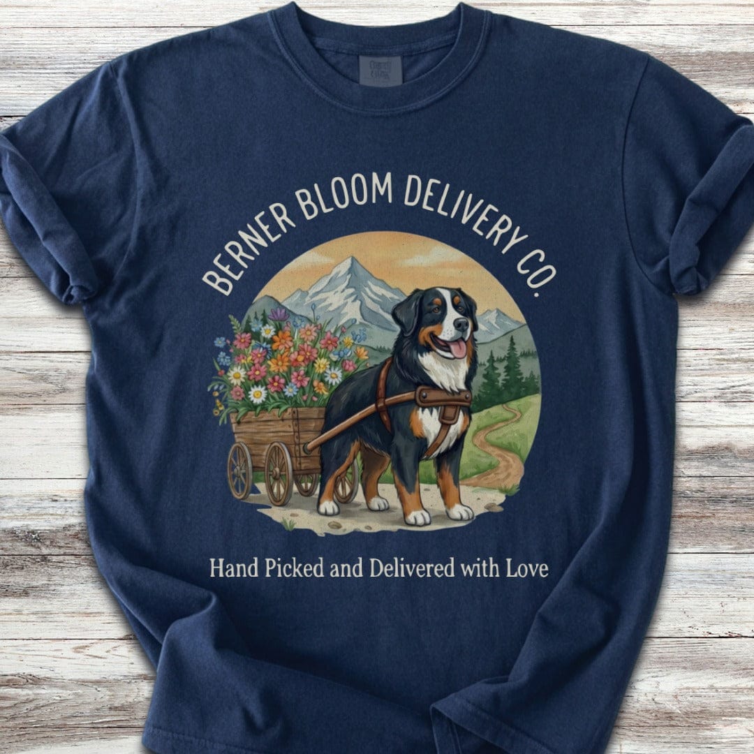 Bernese Mountain Dog Bloom Delivery T-Shirt