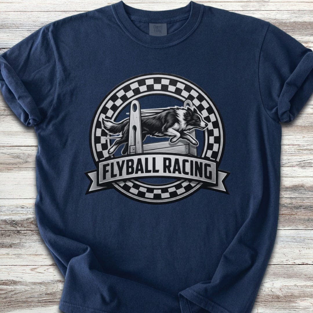 Border Collie Flyball Racing T-Shirt