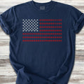 Vintage Red White & Paws Flag T-Shirt