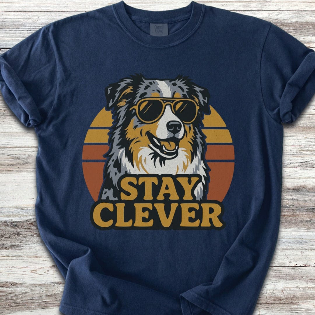 Australian Shepherd Stay Clever T-Shirt