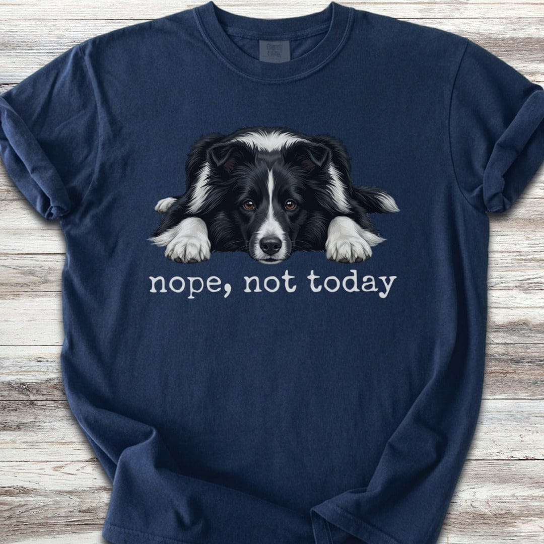 Shetland Sheepdog Bi-Black Nope T-Shirt