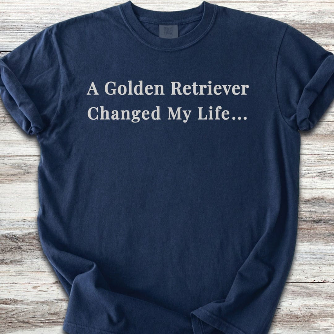 Golden Retriever Changed Life T-Shirt