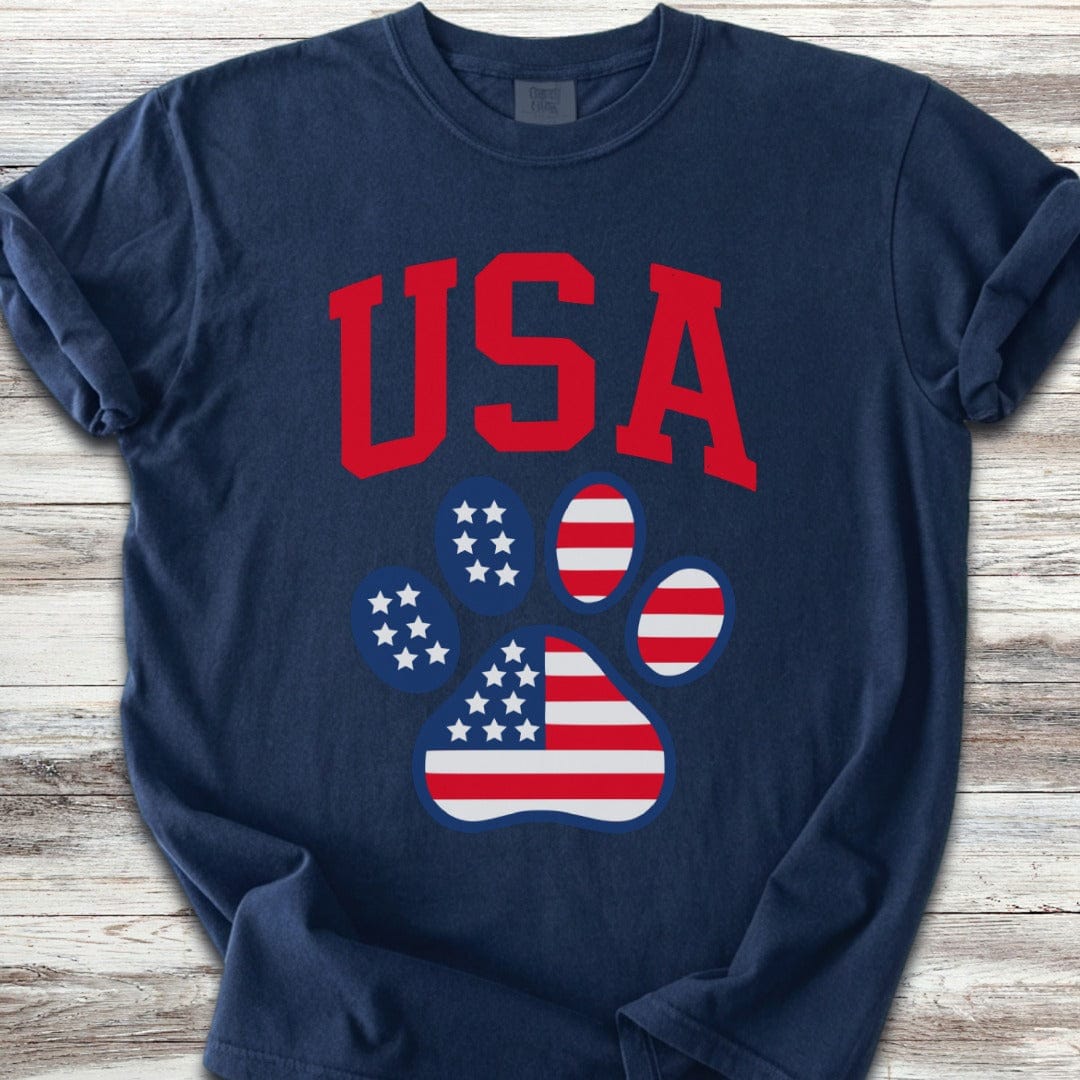 USA Paw Print T-Shirt