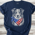Australian Shepherd Merle Patriot T-Shirt