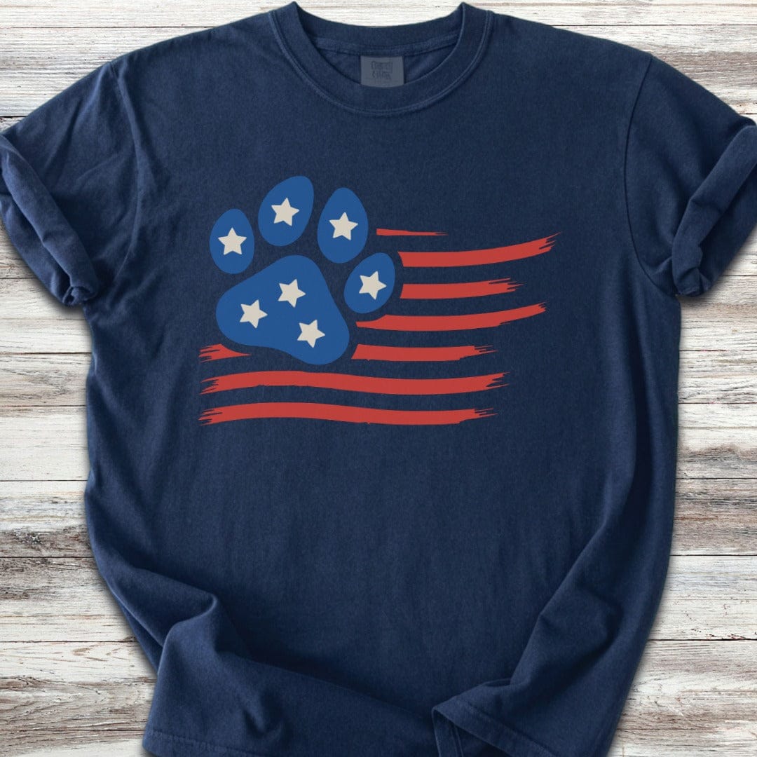 Paw Print Flag T-Shirt