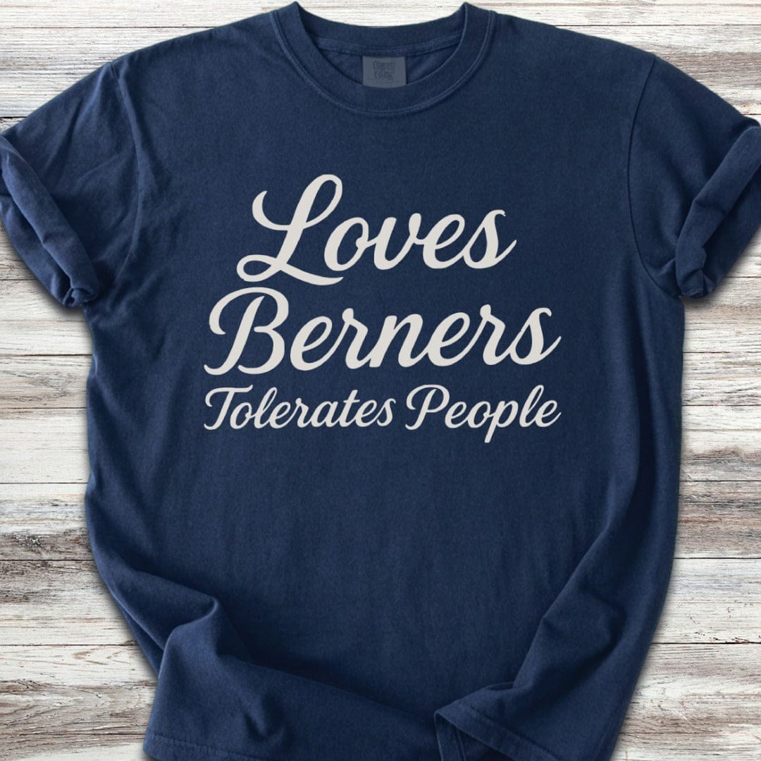 Bernese Mountain Dog Tolerates People T-Shirt