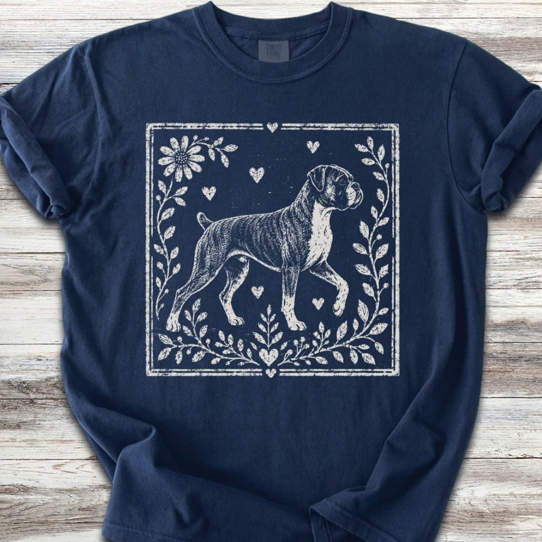 Boxer Linocut T-Shirt