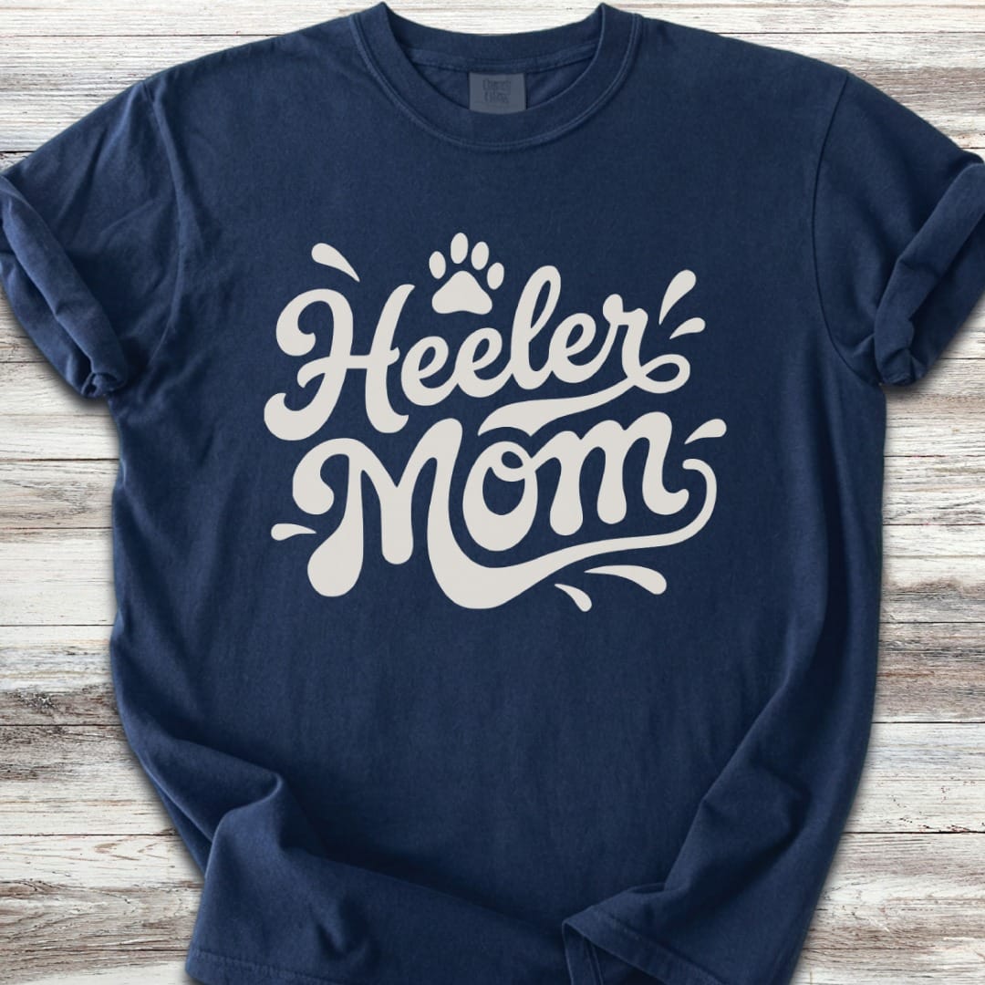 Australian Cattle Dog Groovy Mom T-Shirt