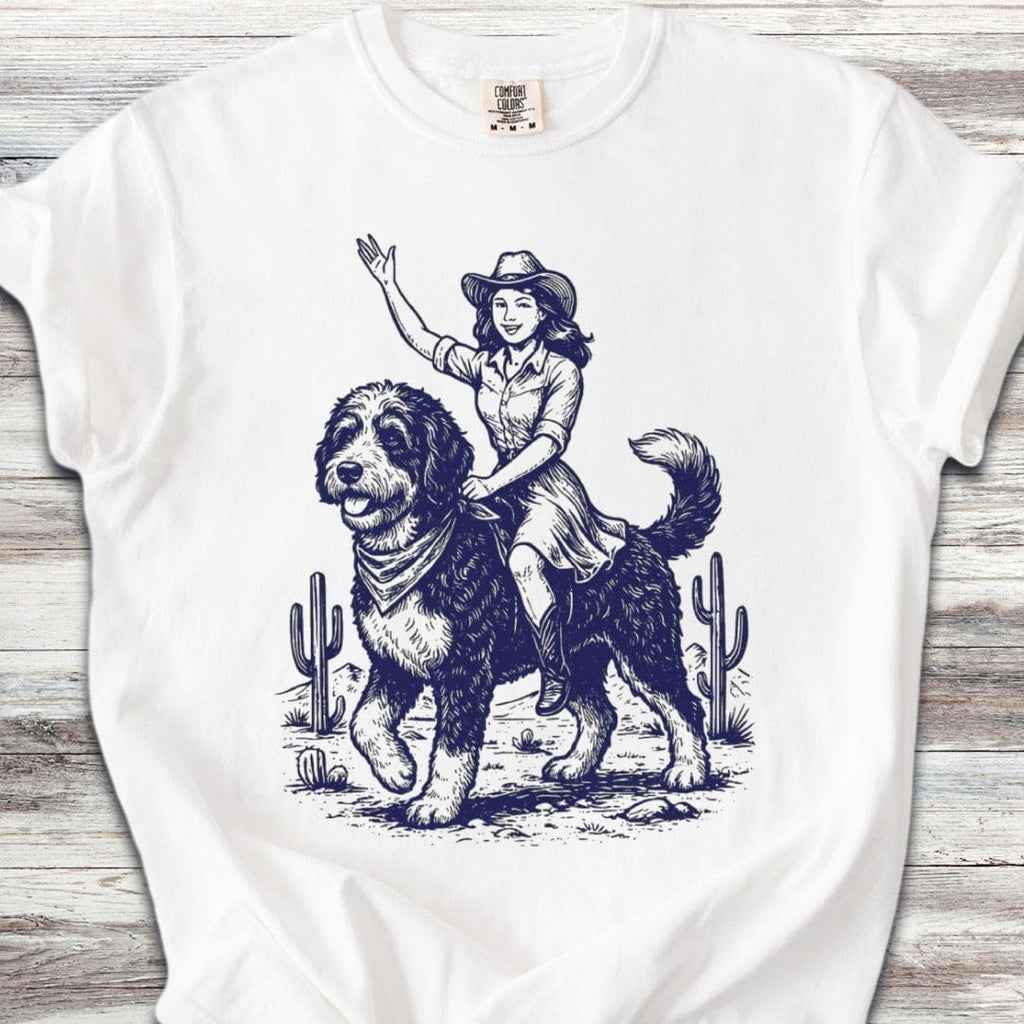 Bernedoodle Cowgirl T-Shirt