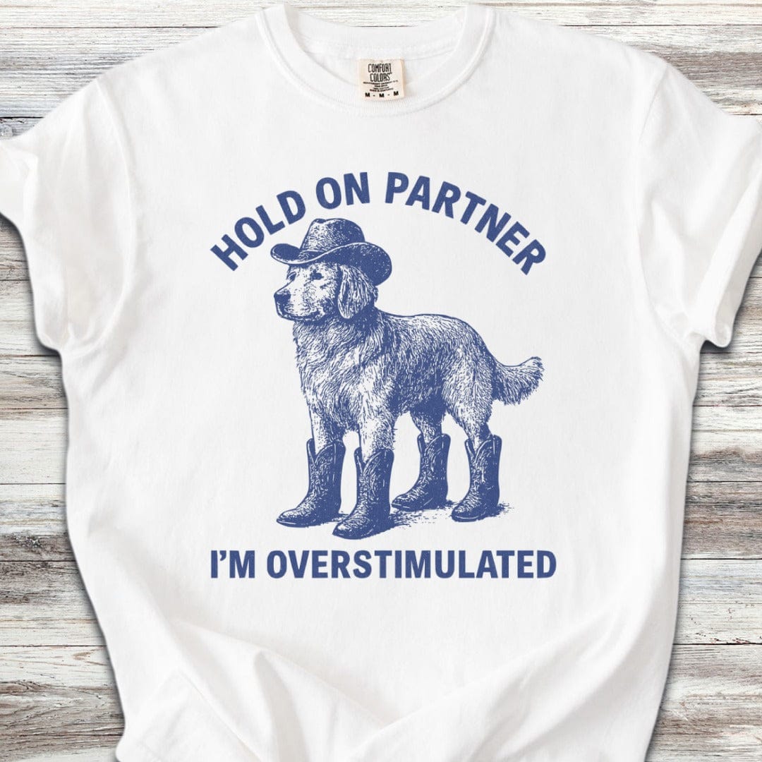 Golden Retriever Overstimulated T-Shirt